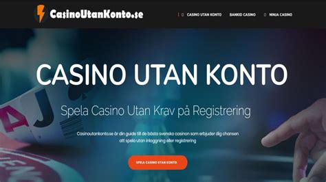 casinoutankonton.se|Nybörjarguide: Så Funkar Casino Utan Konto .
